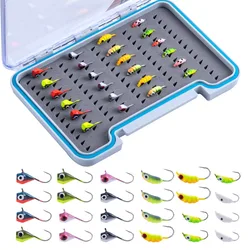 Goture Jigs de tungsteno para hielo – Punta afilada con púas