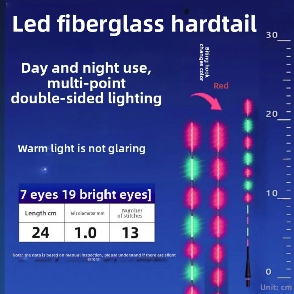 Flotador inteligente de pesca LED de doble cara, boya electrónica ultra sensible superbrillante, inducción luminosa - imagen 4