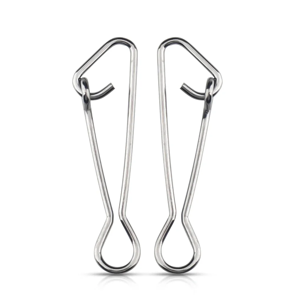 DNDYUJU 100 Uds rodamiento pesca giratorios Snap Rolling Rings gancho de enclavamiento señuelo hebilla rápida Snap giratorios conector aparejos - imagen 5
