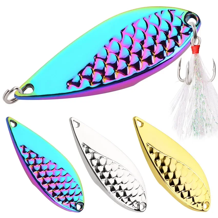 Señivos de pesca iridiscentes coloridos diseñados para una pesca efectiva y atractiva