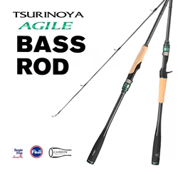 Tsurinoya Agile II – Caña casting lubina en carbono con guías Fuji