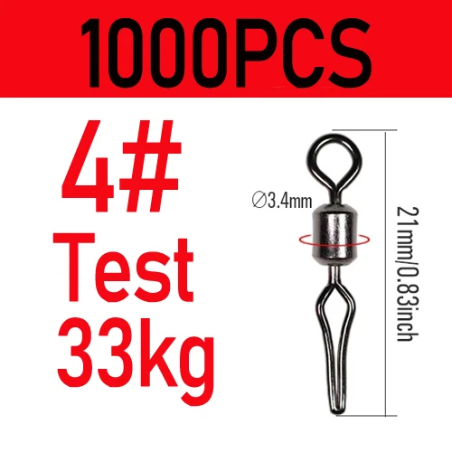 1000pcs size 4