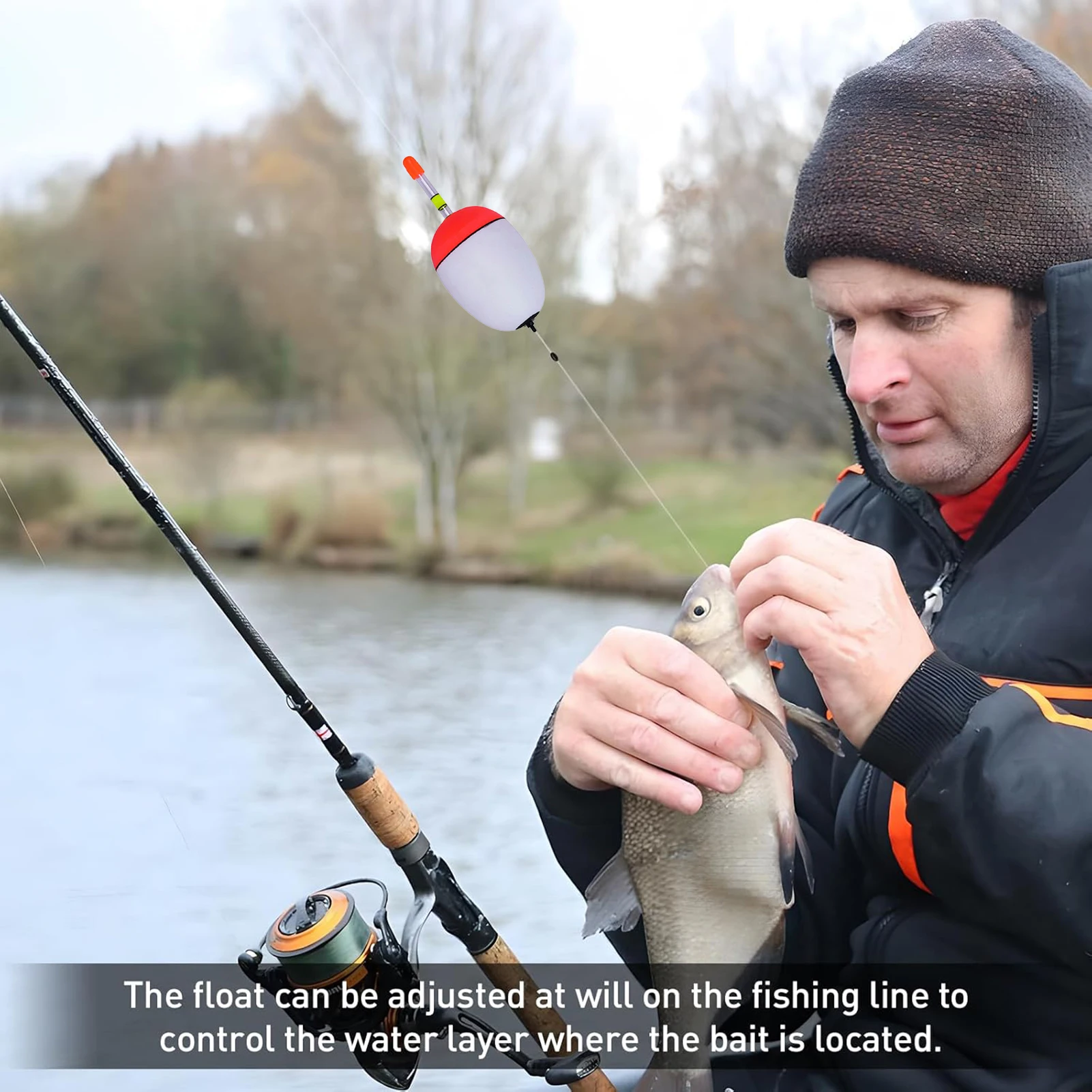 Flotador EVA gran barriga con palo luminoso para tiro largo - imagen 5