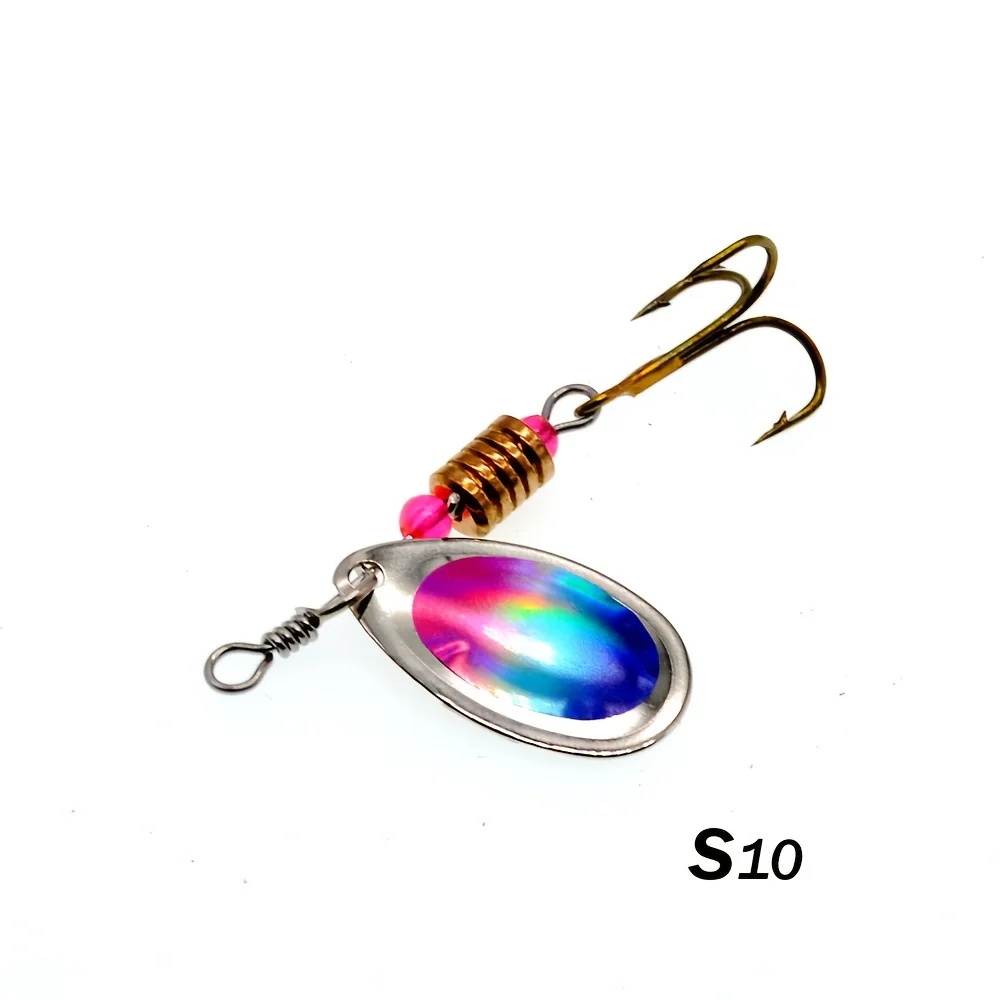 10 unids/set gota de agua cuchara de Metal Spinner señuelo de pesca con gancho Kit de cebo Artificial para agua dulce y salada - imagen 5