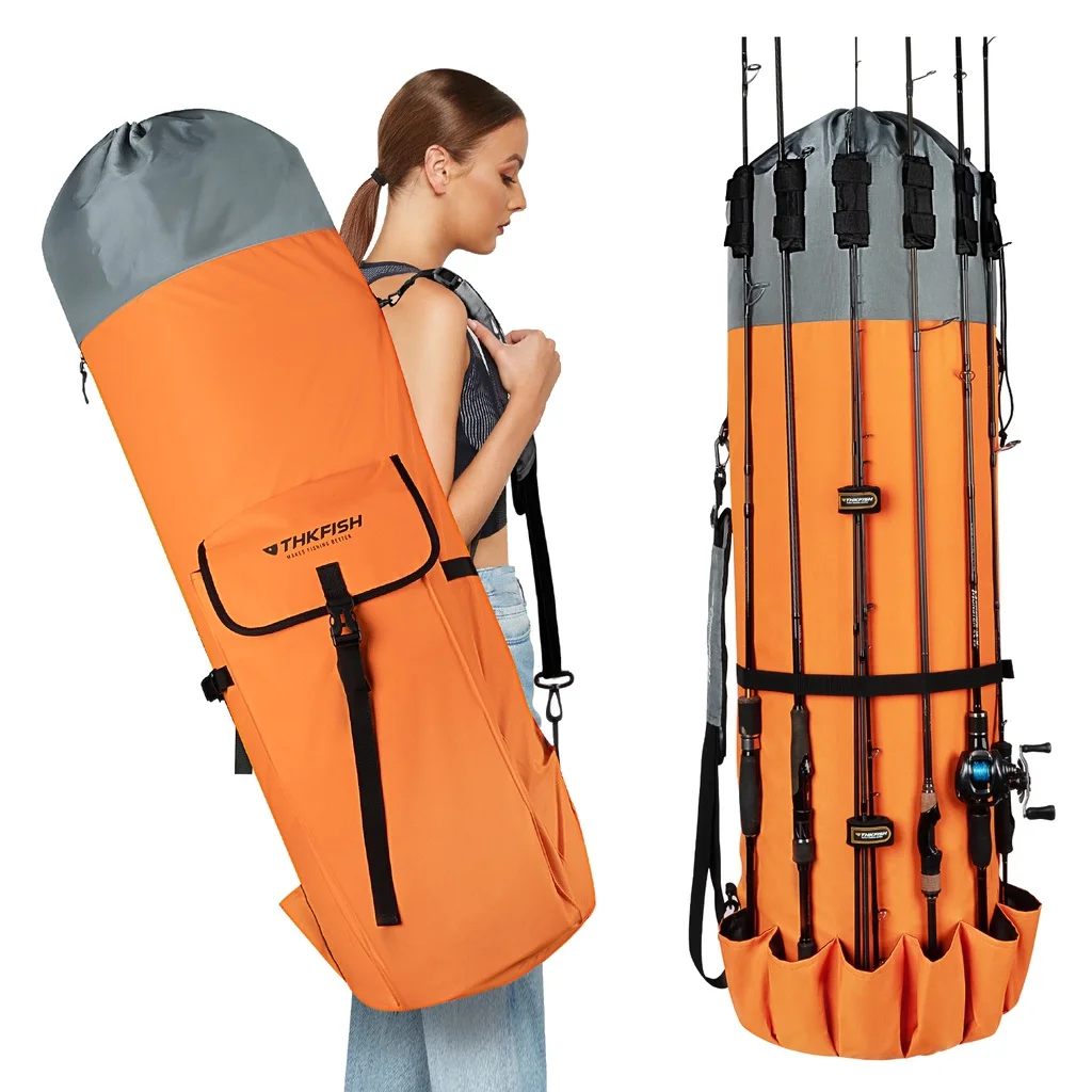 THKFISH-bolsa para caña de pescar, mochila impermeable de alta resistencia, ABS, para exteriores, 1 piezas, 120CM - imagen 2