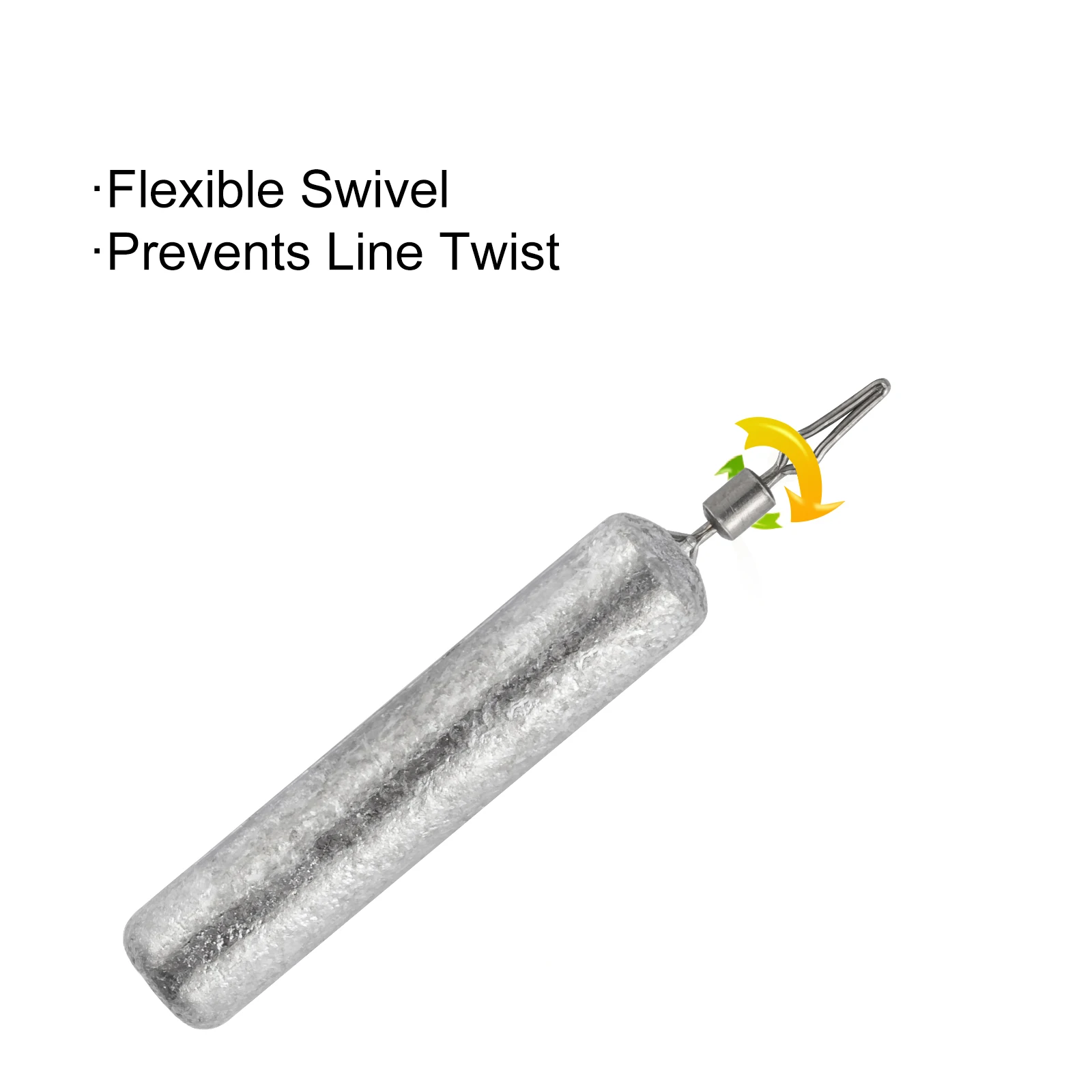 Plomada DE PESCA DE 10 piezas, peso de pesca de fundición larga, tiro de gota a granel, plomada de lápiz delgada, aparejo inferior, trucha de lubina, 10g, 14g, 20g - imagen 3