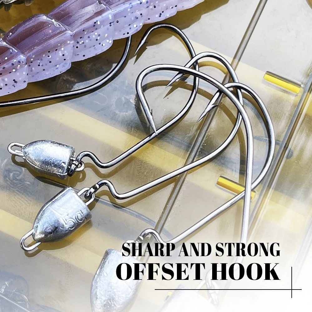 Spinpoler Bass Swing Jig Head Crappie señuelo Ned Texas Rigs equipo de Pesca 3,5g/5g/7g/10g bala Offset gusano sin malezas Jigheads Pesca - imagen 5
