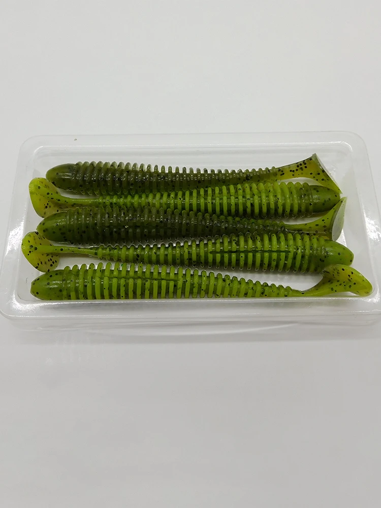 ESFISHING señuelo de pesca anillo shad 4in isca cebo artificial swimbait señuelos blandos al por mayor - imagen 4