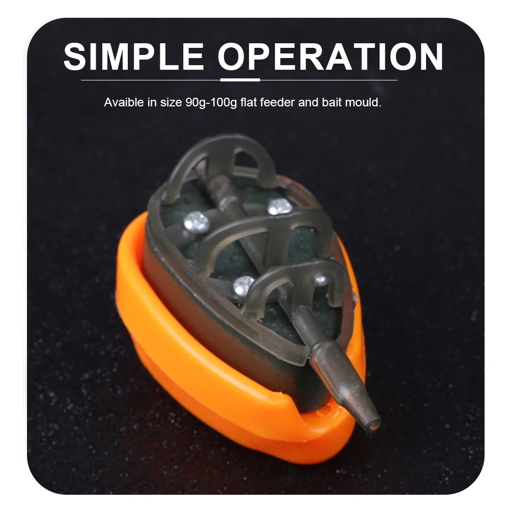 FTK-Juego de herramientas de soporte de cebo, molde alimentador de pesca de carpa, moldes de liberación rápida, 30-100g, Serie 2 unids/lote por paquete - imagen 4