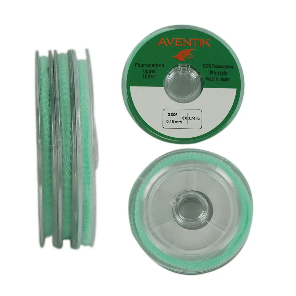 Línea de pesca con mosca Aventik Tippet, línea de pesca con mosca, fluorocarbono, hundimiento LeaderTippet100ft - imagen 2