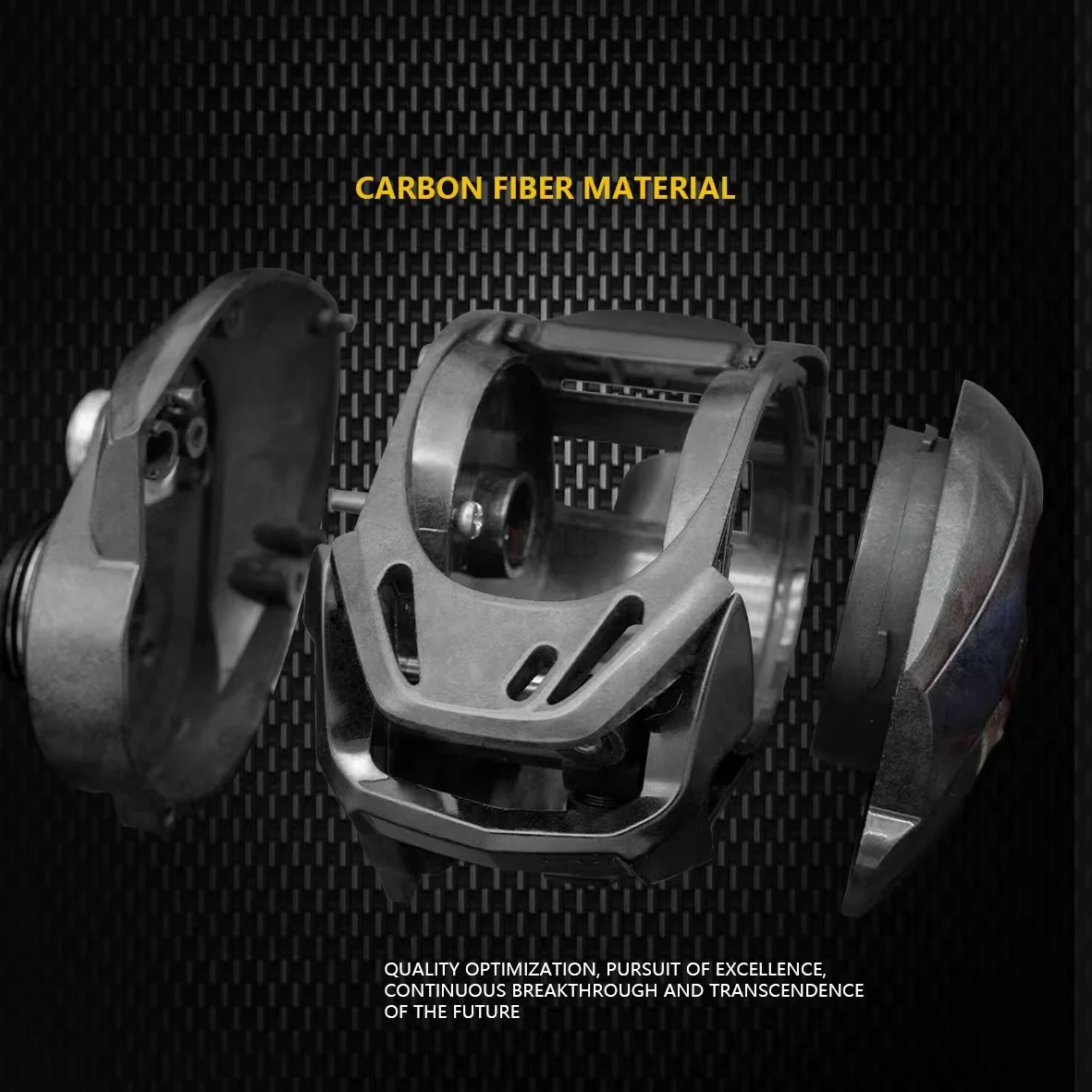 Rueda de pesca de fibra de carbono de 168g, carrete de Baitcast ultraligero de agua salada de 5 + 1bb, relación de engranaje 7,2: 1, rueda de tambor de fundición de cebo de arrastre máximo de 6KG - imagen 3