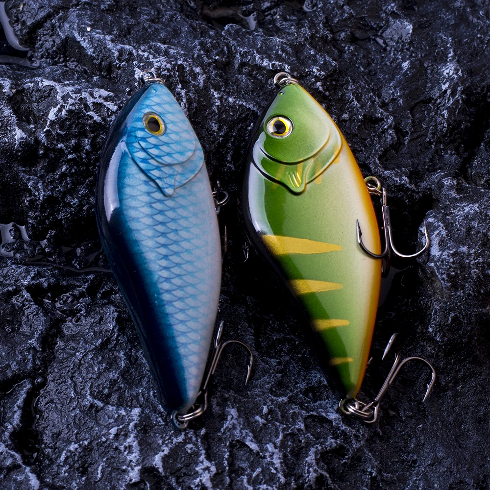 CCLTBA-SEÑUELOS Wobbler Jerkbait, sonajero Glide, Crankbait, para muskkie Pike, aparejos de pesca, 10cm, 45g - imagen 5