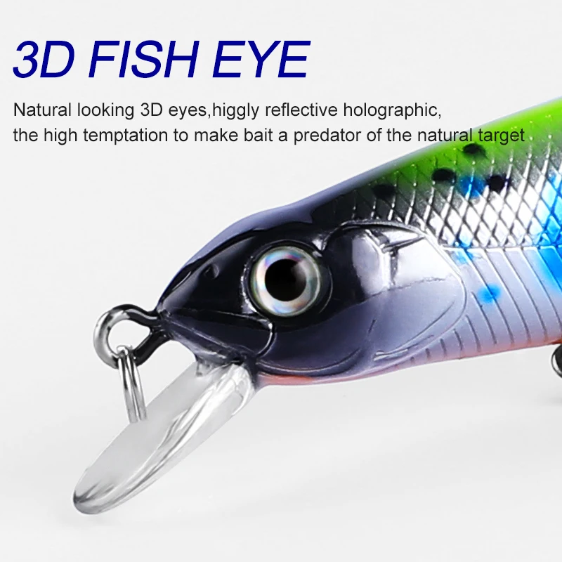 BEARKING 80mm 8,5g calidad profesional imán peso Señuelos de pesca Minnow manivela modelo caliente cebo Artificial aparejos - imagen 3