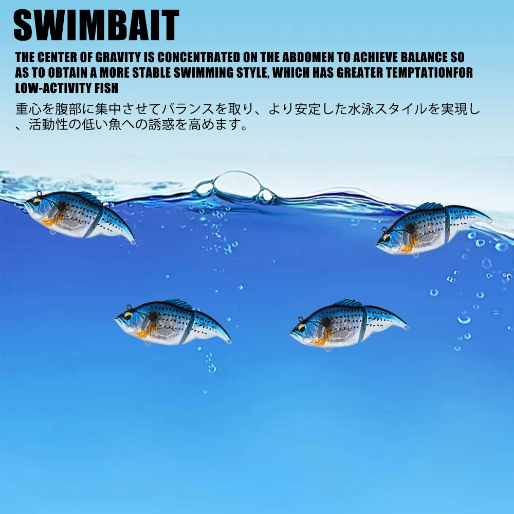 Swimbaits-Señuelos de Pesca con vibración, cebos Wobblers para productos de peces de hielo marino, 75mm, 13g, Isca, equipo de accesorios artificiales - imagen 5