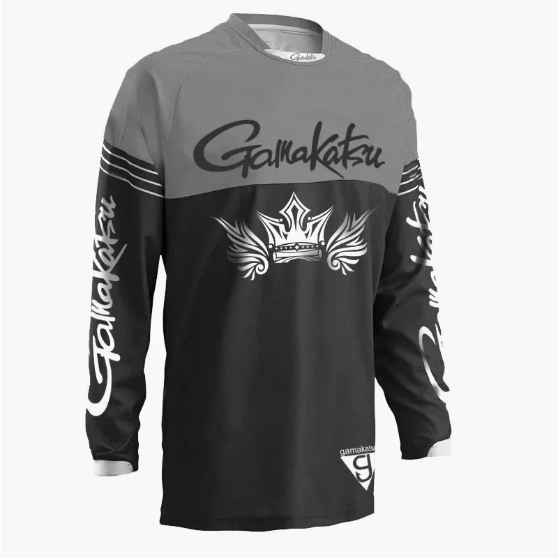 Camiseta de pesca antisudor de verano 2025, ropa deportiva de pesca al aire libre, ropa de ciclismo, camiseta de pesca transpirable con protección solar - imagen 5