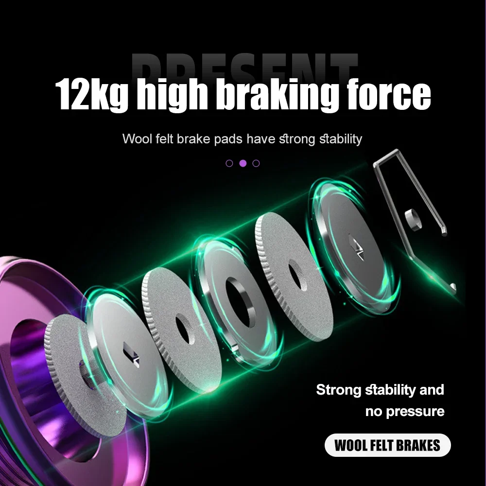 Carrete giratorio basculante de Metal THORFORCE 5,2: 1 arrastre máximo 12kg surfcasting carretes de Jigging de agua salada serie 1000-6000 modelo carrete de pesca - imagen 5