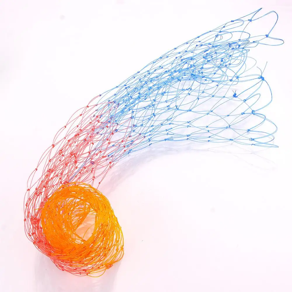 Aparejos de pesca con agujeros, redes de pesca de profundidad, malla de rombos, nailon plegable - imagen 2