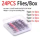 24pcs flies Set