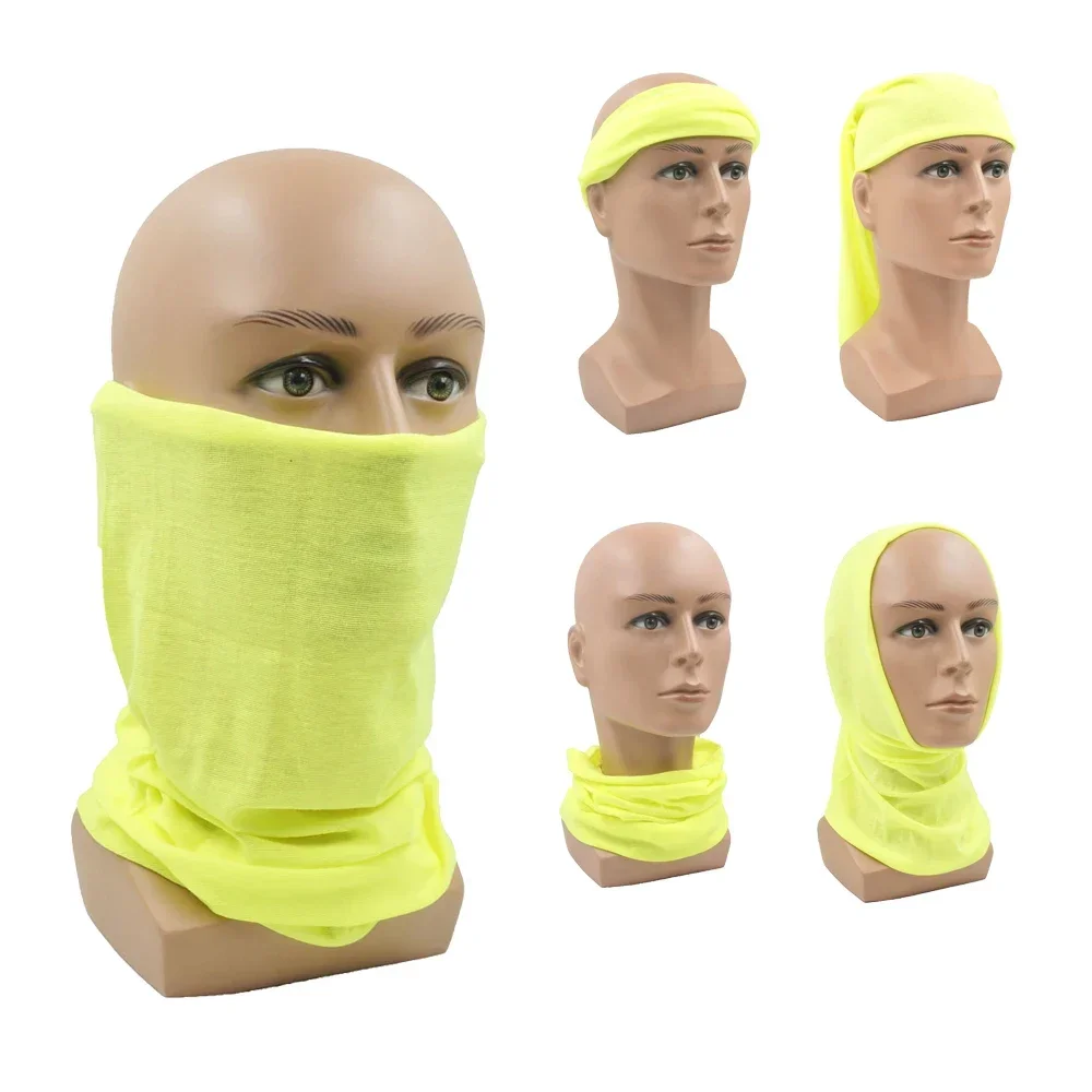 Bandana teñida de Color neón para mujer, pasamontañas refrescante para el cuello, bufanda de ciclismo para montar en la cabeza, máscara de cubierta facial de tubo - imagen 2