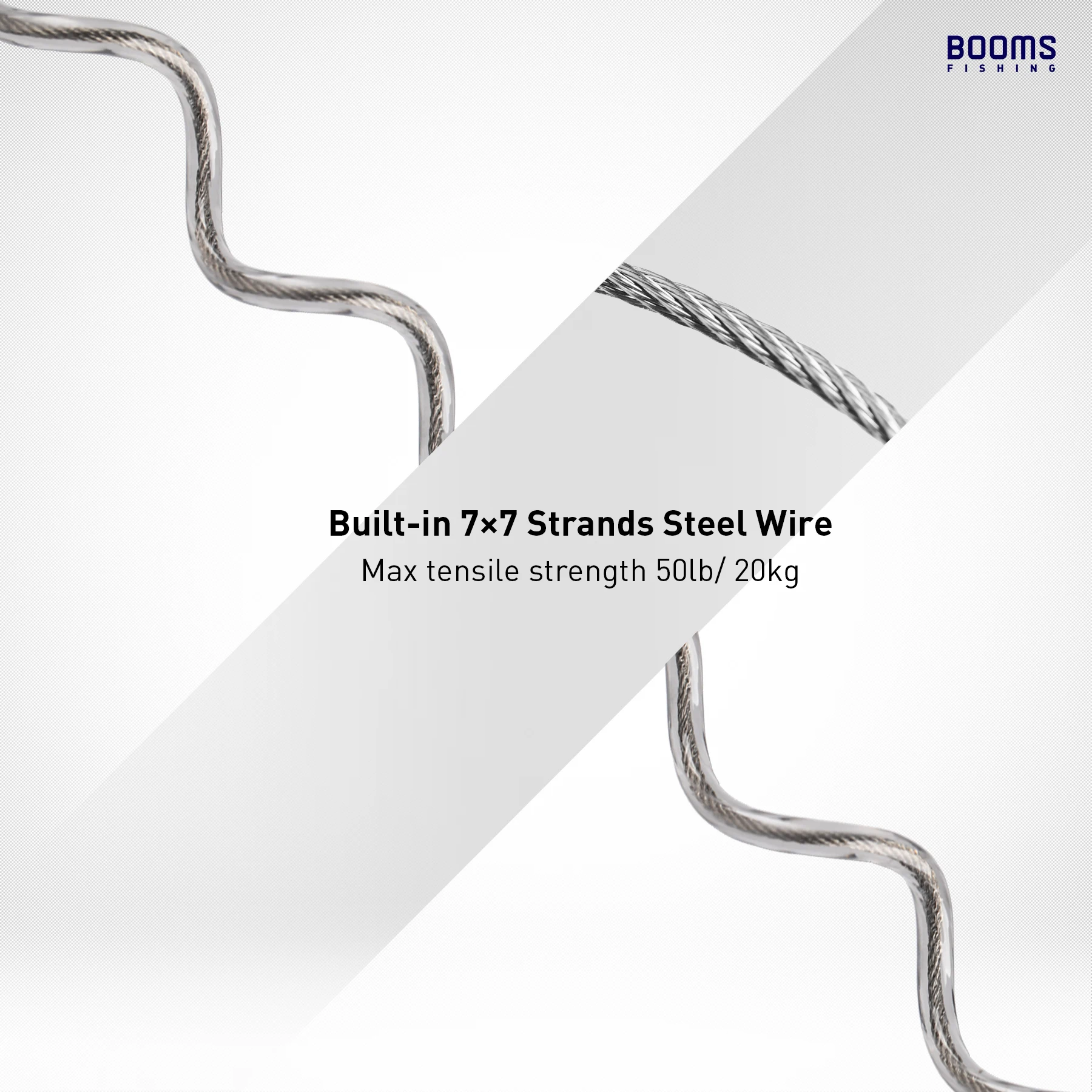 Booms Fishing T02RB1 caña de pescar, correa para barco, Kayak, paleta, 2M, cordón elástico resistente para herramientas de pesca, correa para cañas, 4 unids/set - imagen 4