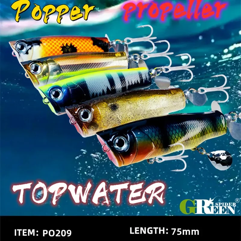 Popper de agua salada con lentejuelas para lubina - imagen 2