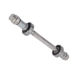 Longitud duradera 140mm 180mm eje de cubo de rueda de bicicleta palanca de eje sólido plateado de Metal 6000 rodamiento eje de cubo trasero delantero bicicletas de carretera