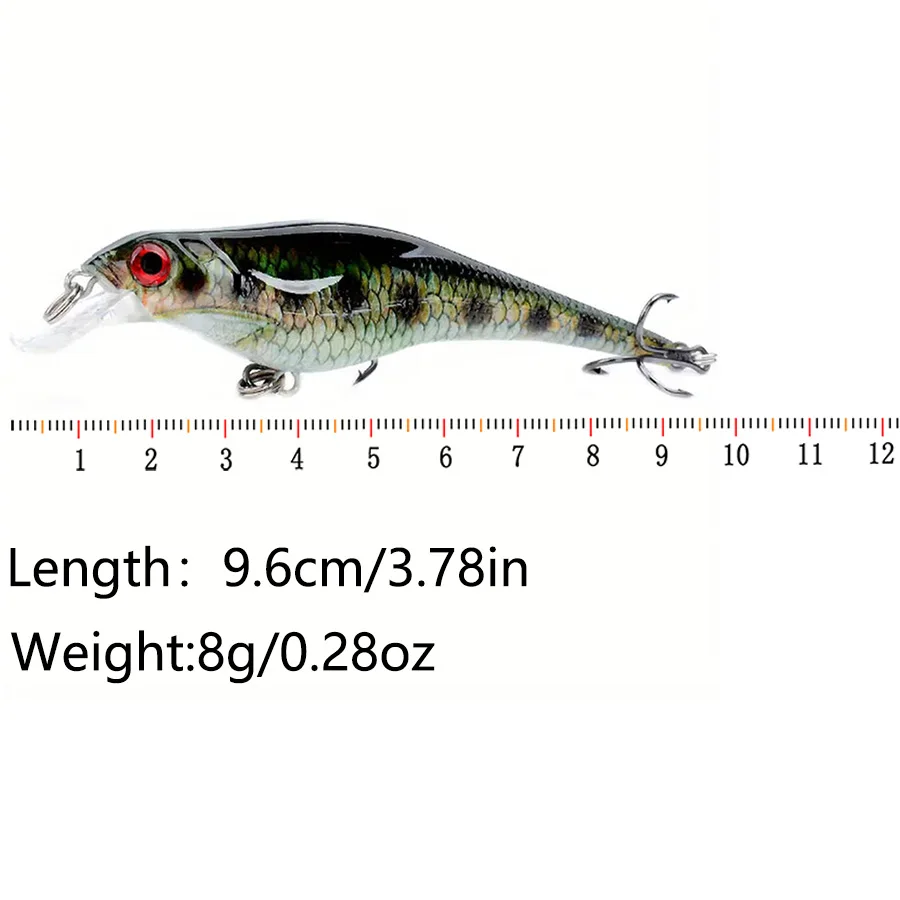 Jerkbait Minnow Crankbaits Señuelos de Pesca artificiales, cebos duros Wobblers para Lucio, curricán, carpa, aparejos de pesca, bolas, Swimbait - imagen 2
