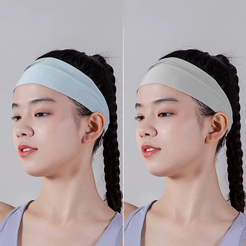 Diademas elásticas deportivas de Color sólido para mujer, accesorios para el cabello para Yoga y Fitness, PC