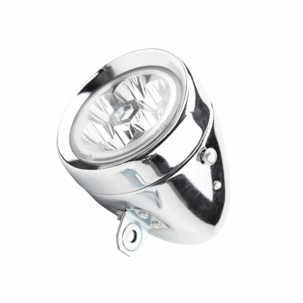 Luz LED Faro Bicicleta Visión Amplia Soporte Metálico Negro - imagen 2