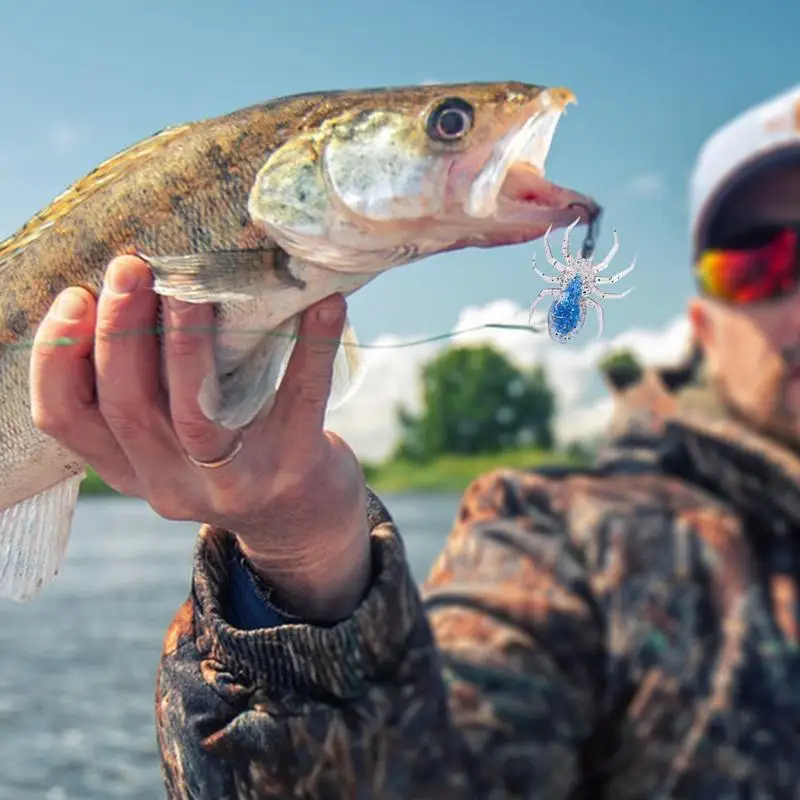 Señuelos de lubina, Señuelos de pesca flotantes de agua dulce, elásticos multiusos, acción de caminata Natural, señuelos de pesca para agua dulce y salada - imagen 4