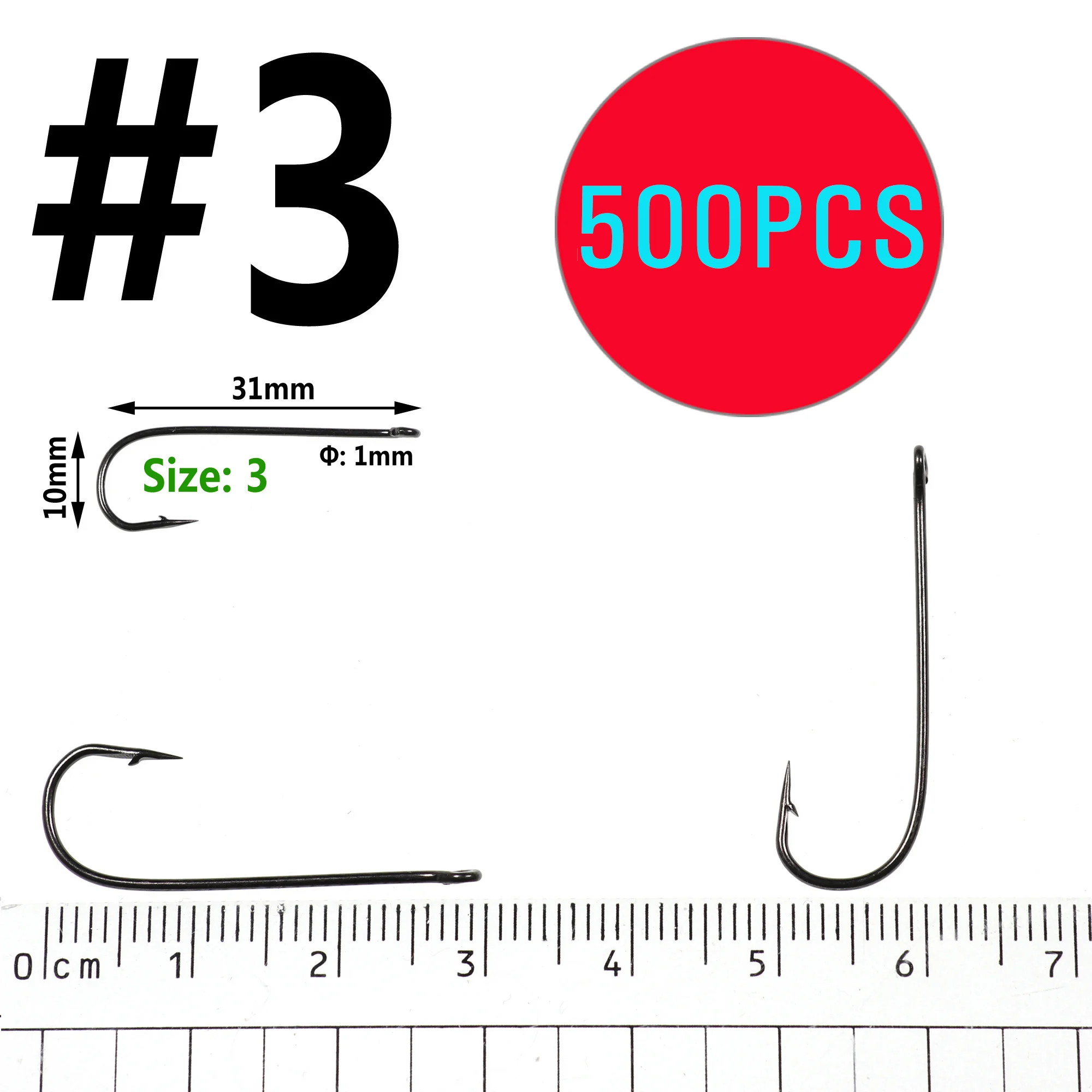 500PCS Size 3
