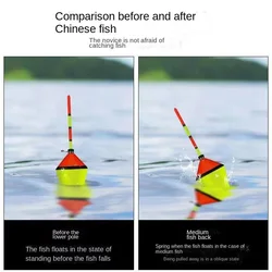 Flotador Nocturno Automático con Anzuelo Gatillo para Pesca
