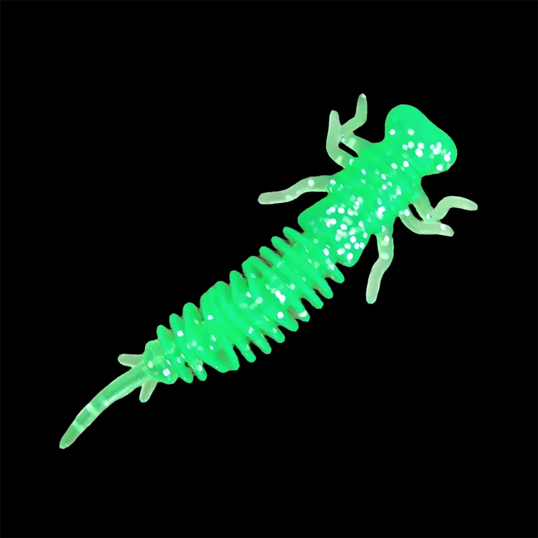 Swolfy-señuelo de pesca Artificial, cebo de Larva de silicona, Wobbler, 250 piezas, 40mm, olor suave - imagen 5