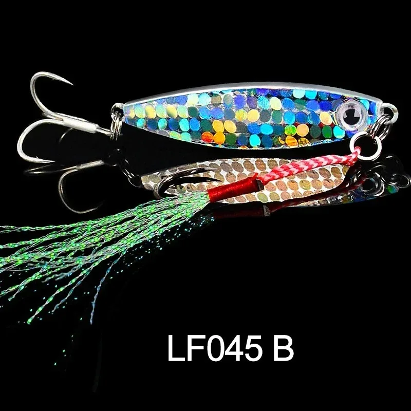 Señuelo de Pesca de 7/10/15/20/30G, lentejuelas de Metal, Crankbait, Jig Shads, cuchara, cebos artificiales, Wobbler de lubina, cebo giratorio, Señuelos de mar - imagen 5