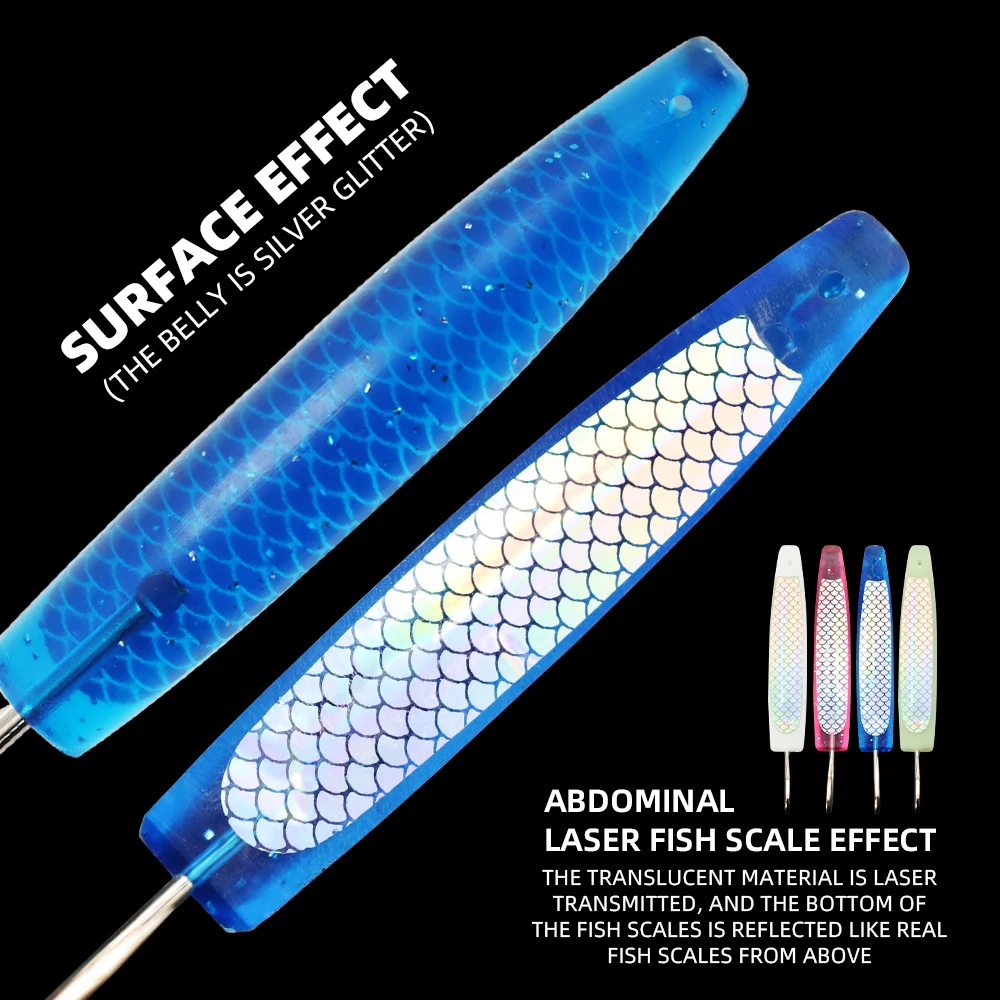 Anzuelos luminosos ZYZHE para pesca en agua salada - imagen 3