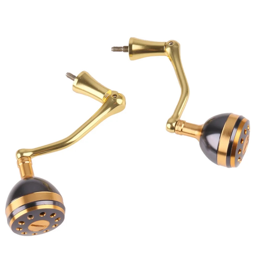 DEUKIO-mango de carrete de pesca dorado rosa, pieza de repuesto, mango de carrete de aleación de aluminio, brazo basculante, aparejos de pesca, accesorio de carrete de agarre - imagen 5