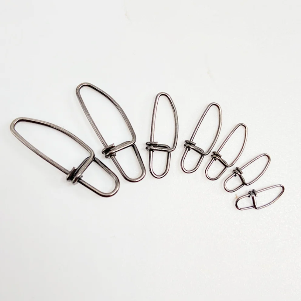 Conector de pesca de 10/50/100 Uds., rodamiento de pasador de acero inoxidable, pasadores giratorios, accesorios de conector sólido, aparejos de equipo - imagen 4