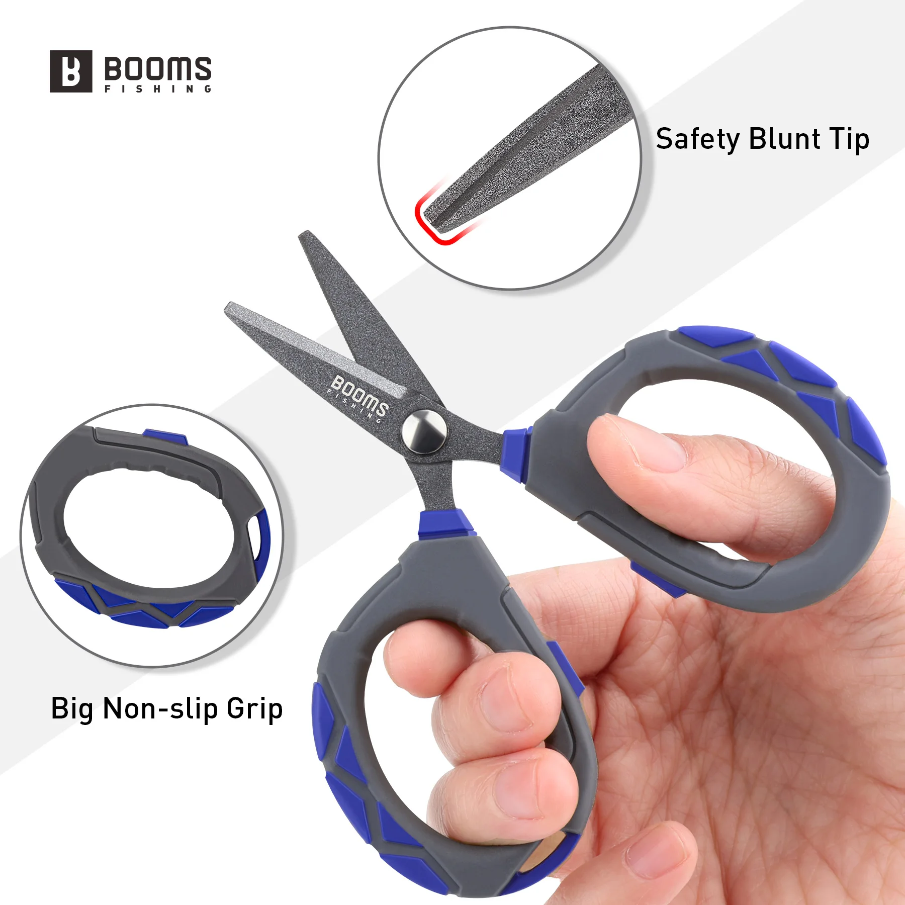 Booms Pesca XW01 Acero inoxidable 4,1 pulgadas Tijeras de alambre de trenzado Proof No-Slip Grip Artes de corte de línea de pesca para agua de mar - imagen 3