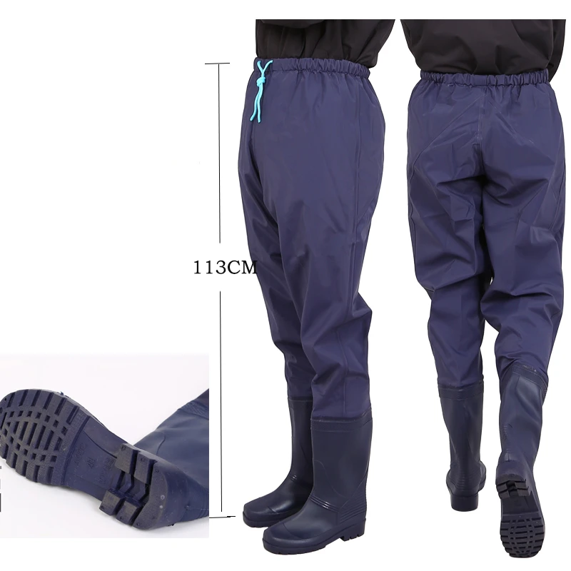 Pantalones de caza impermeables y gruesos para hombre, botas de pesca resistentes al desgaste, transpirables, para vadear la parte inferior del cuerpo - imagen 2