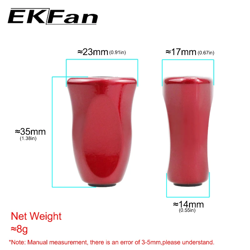 Perilla de Gel de sílice EKFan para carretes de pesca Baitcasting de silicona DAIWA, componente de mango, accesorio de equipo de aparejos de pesca DIY - imagen 5