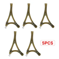 Hirisi-aparejos de pesca de carpa, sistema antienredos para método, jaula alimentadora, aparejos de carpa, curvas laterales, accesorios de pesca giratorios, 10 Uds.