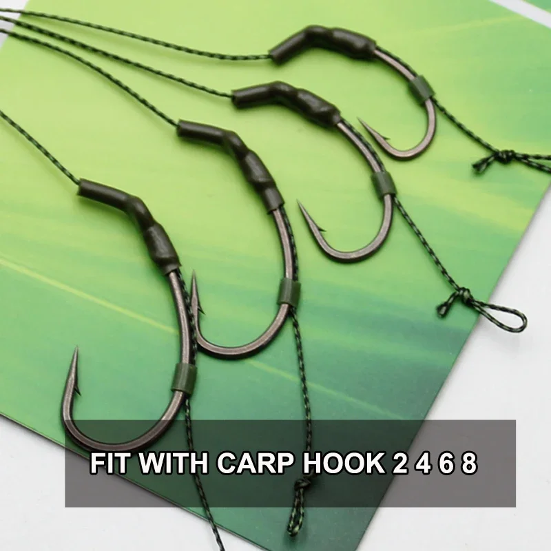 50 Uds. Accesorios de pesca de carpa, Boilies, tapón de cebo, insertos de Boilies, aparejos de pelo, tapones para pesca de carpa, equipo de Material - imagen 5