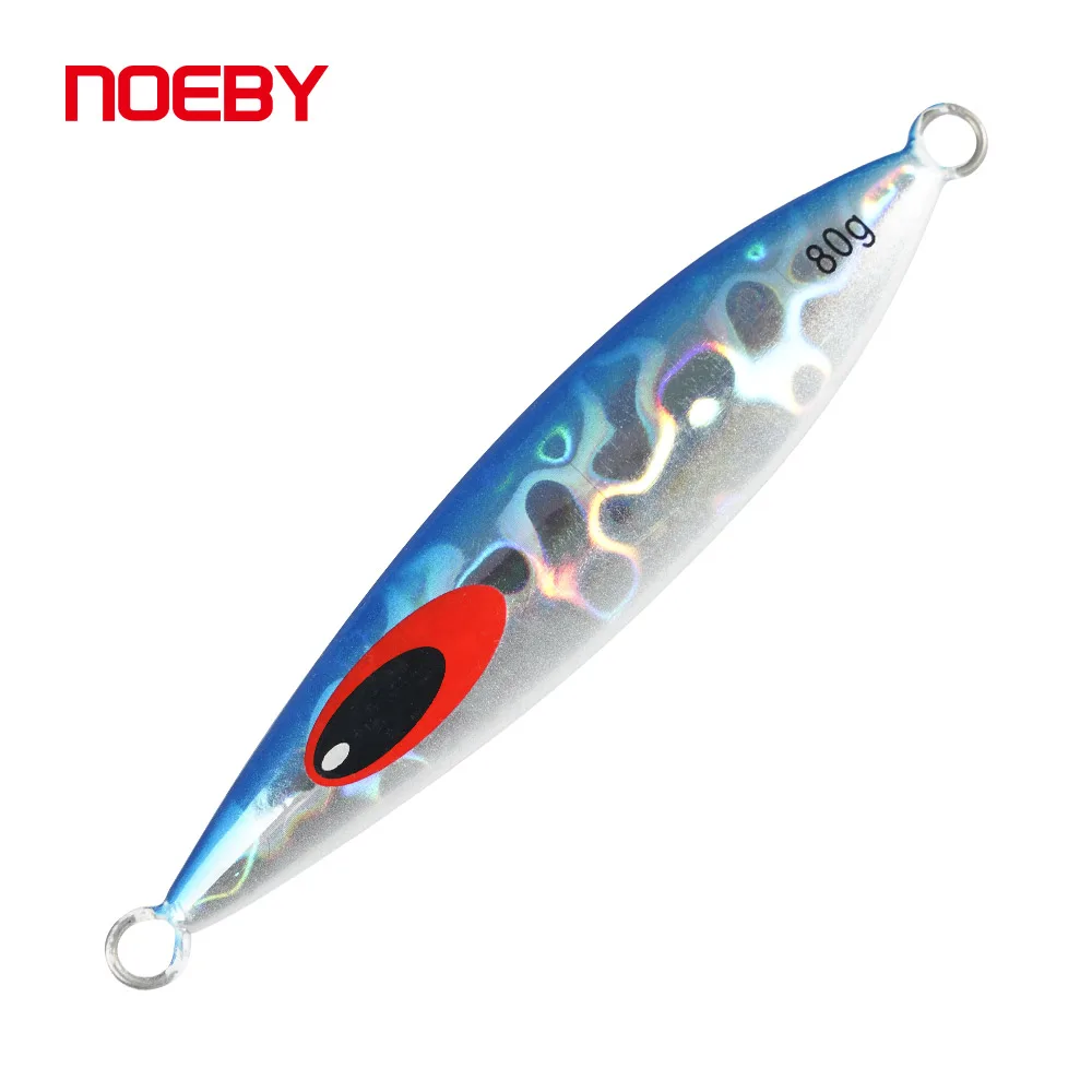 Noeby-señuelo de Pesca de Jigging lento y delgado, 60g, 80g, 100g, 150g, 220g, plantilla de Metal, cebo duro Artificial de aguas profundas, señuelo para barco de Pesca - imagen 5