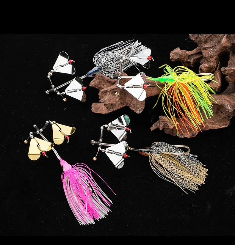 1 Uds señuelo de Metal Spinner 30G cebo duro señuelo de Pesca giratorio Wobbler Pesca Spinner señuelo Spinnerbait Pike Fish Ta - imagen 5