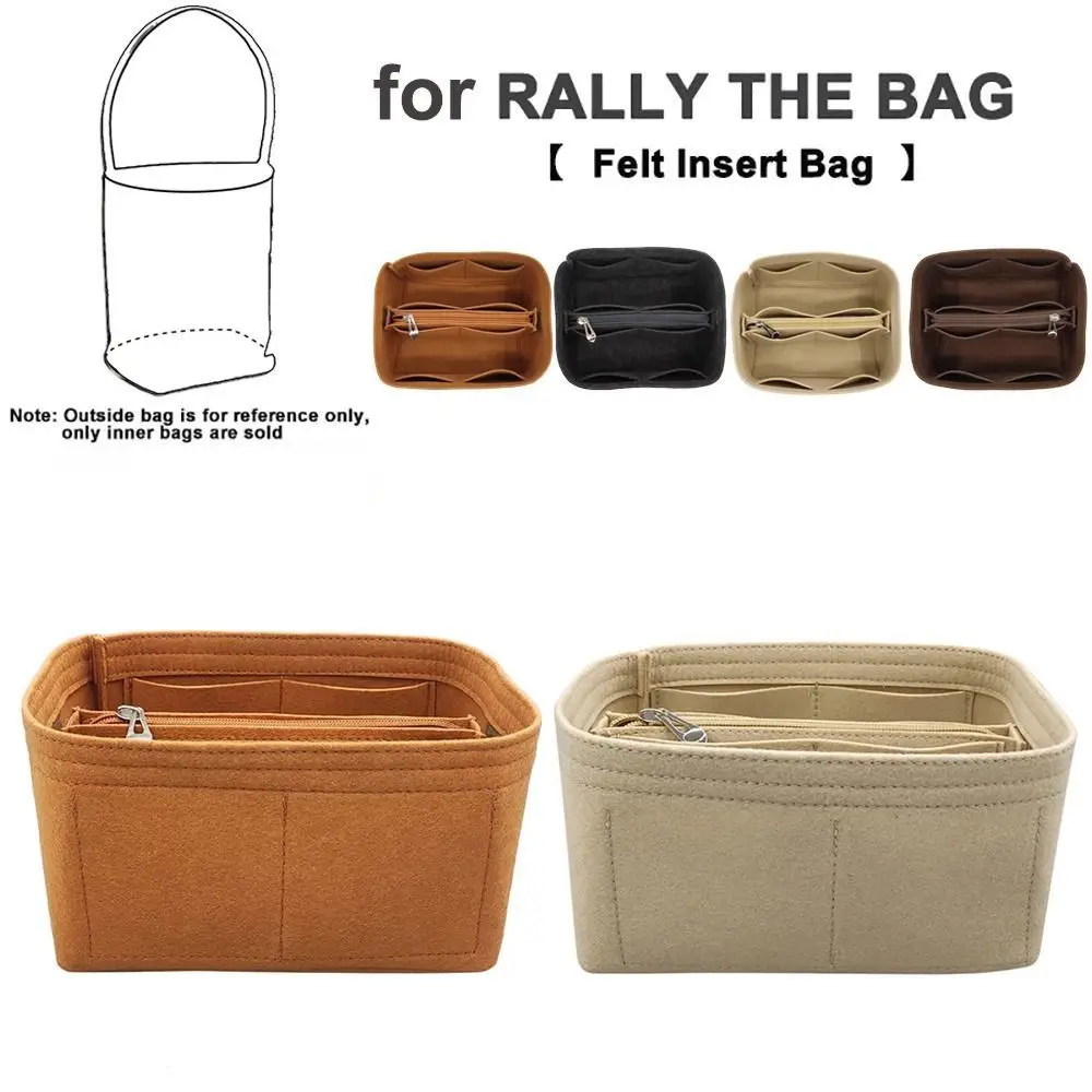 Bolsa de viaje de fieltro, bolsa de inserción, Mini bolso multibolsillo, organizador, bolso, bolsa de forro para bolsa de movimiento de Rally/Picotin18/22