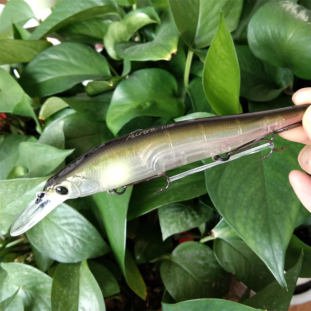 Señuelo de pesca profesional, cebo duro Artificial, sistema de peso de tungsteno AURORA, 115mm, 17,2g, 115SP, 5 unidades - imagen 4