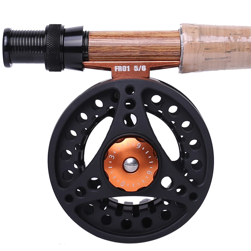 Carrete de pesca con cuerpo de aluminio, bobina grande, 3/4wt 5/6wt 7/8wt - imagen 2