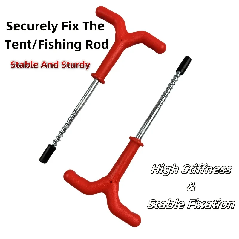 Estaca de acero carbono tienda pesca hielo – Ancla resistente invierno - imagen 5