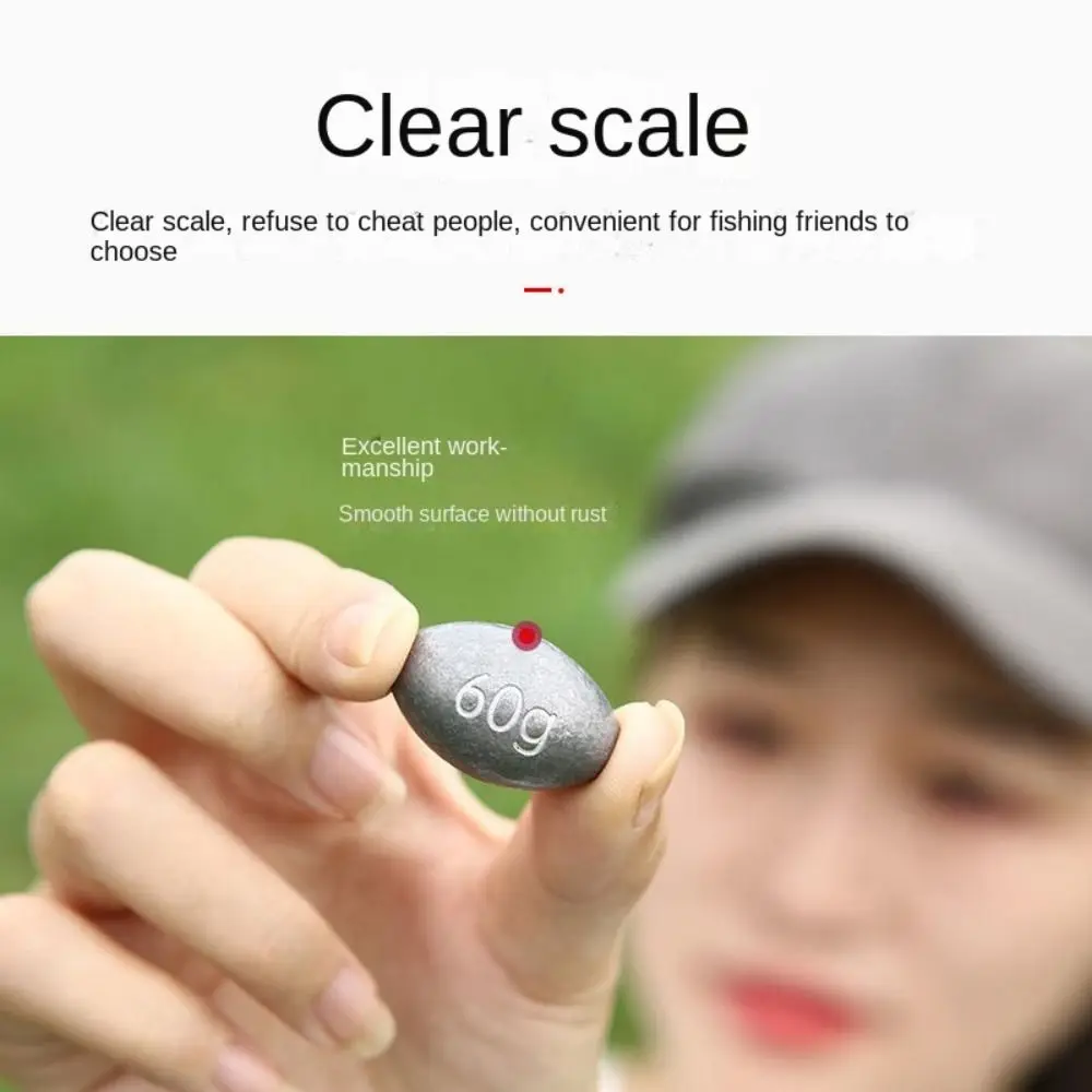 Plomo de pesca de carpa, 10 Uds., 3g-50g, con tapón de plástico, plomo de peso de pesca, plomo de núcleo suave de silicona - imagen 3