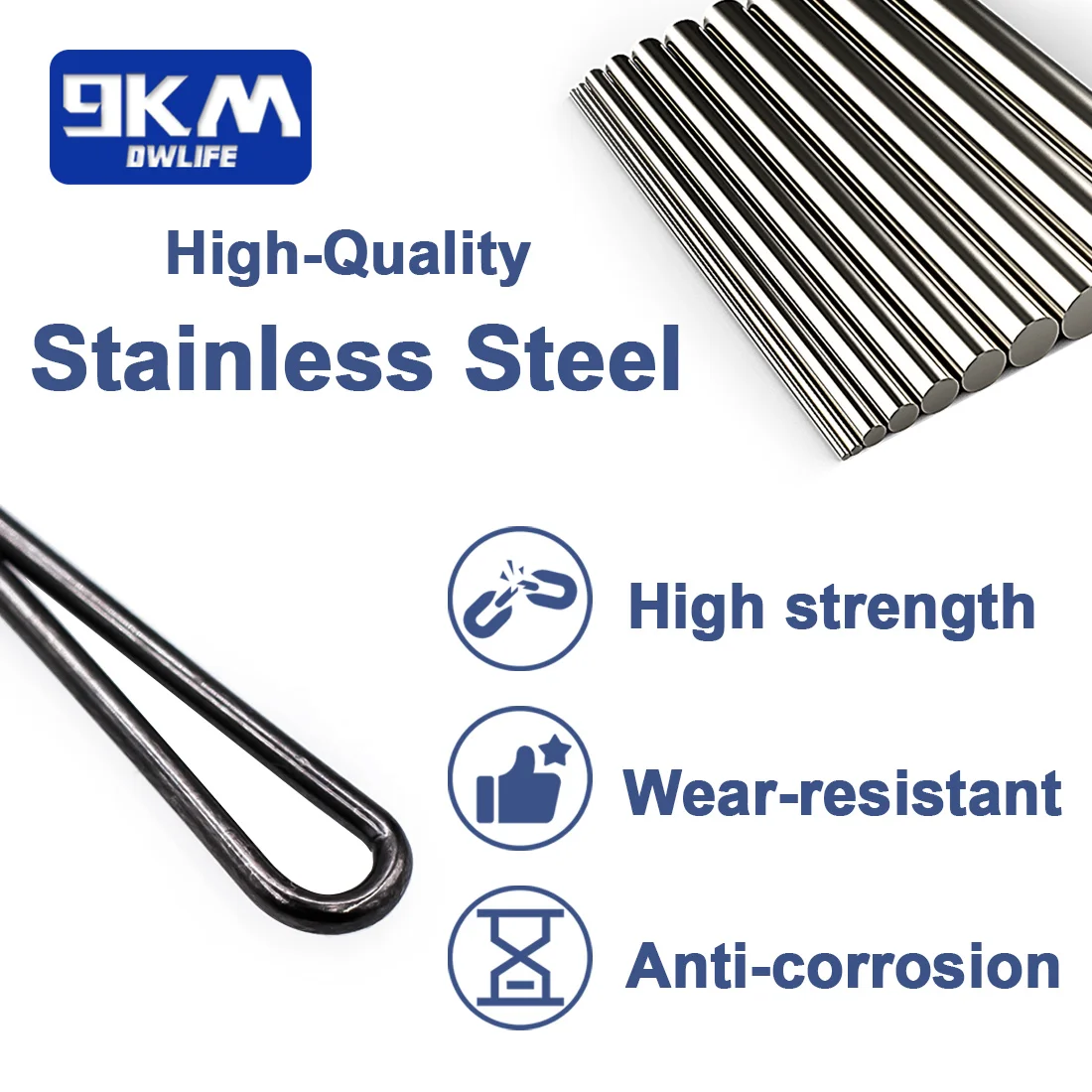 Snap de pesca 50 ~ 200 Uds Clips de señuelo de pesca Crankbait de acero inoxidable enlace señuelo broches conector pesca de agua salada Clips de hundimiento - imagen 3